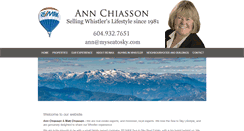 Desktop Screenshot of annchiasson.com